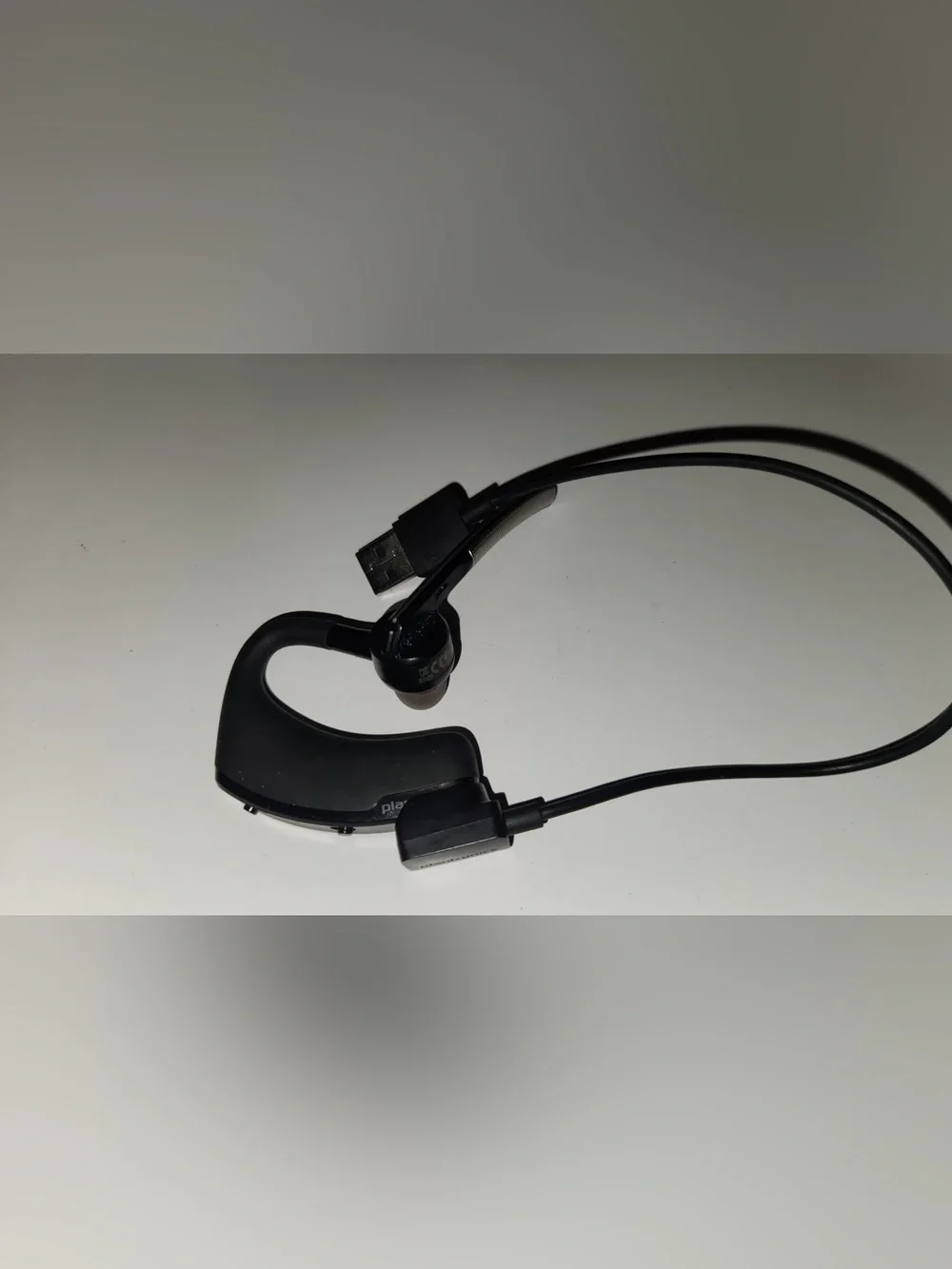 POL Black Mono Bluetooth Headset with Boom Mic